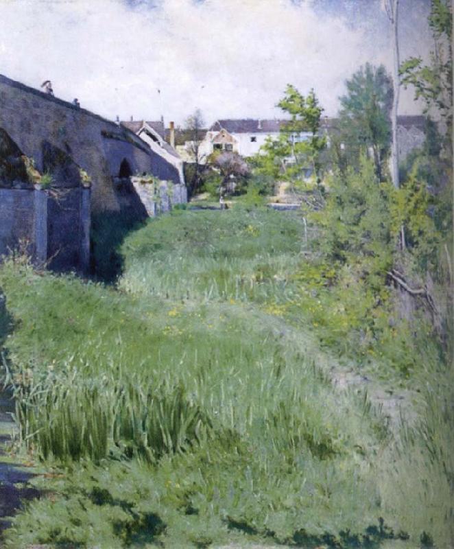 Karl Nordstrom Ancient bridge in Grez china oil painting image